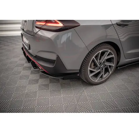 Street Pro Lame Du Pare Chocs Arriere + Flaps Hyundai I30 Fastback N-Line Mk3 Facelift