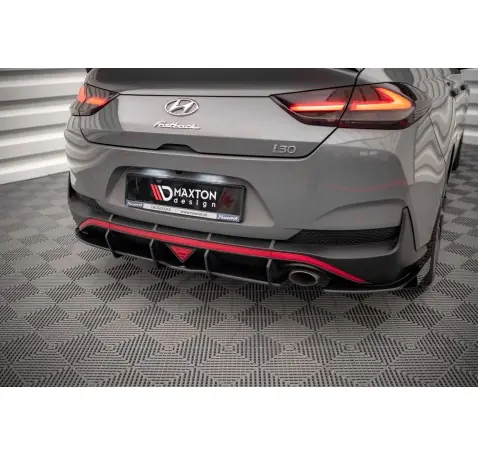 Street Pro Lame Du Pare Chocs Arriere + Flaps Hyundai I30 Fastback N-Line Mk3 Facelift