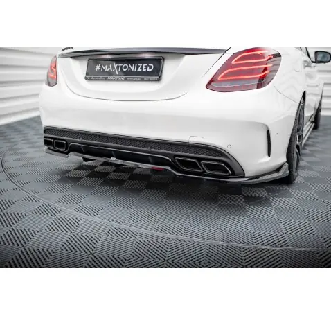 Arriere Splitter (avec une barre verticale) Mercedes-AMG C63 Sedan / Estate W205 / S205