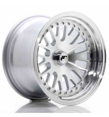 JR Wheels JR10 15x9 ET0-20 Blank Silver Machined Face