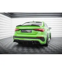 Fibre de Carbone Lames De Pare-Chocs Arrière Latérales V.2 Audi RS3 Sedan 8Y