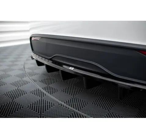 Arriere Splitter (avec une barre verticale) Tesla Model X Mk1 Facelift