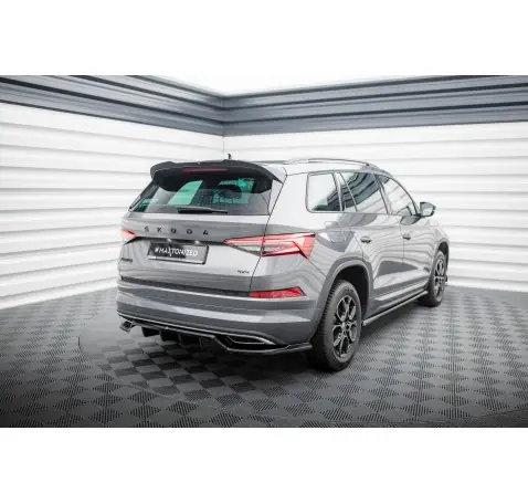Arriere Splitter (avec une barre verticale) Skoda Kodiaq Sportline Mk1 / Mk1 Facelift