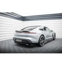 Arriere Splitter (avec une barre verticale) Porsche Taycan / Taycan 4 / Taycan 4S / Taycan GTS Mk1