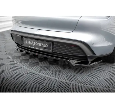 Arriere Splitter (avec une barre verticale) Porsche Taycan / Taycan 4 / Taycan 4S / Taycan GTS Mk1