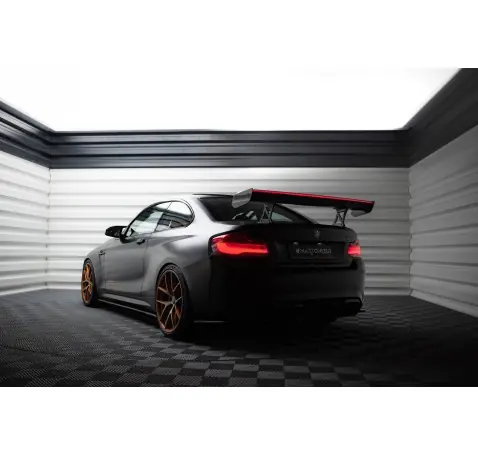 Carbon Spoiler With Internal Brackets Uprights + LED BMW M2 F87 / 2 / 2 M-Pack F22