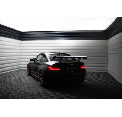 Carbon Spoiler With Internal Brackets Uprights + LED BMW M2 F87 / 2 / 2 M-Pack F22