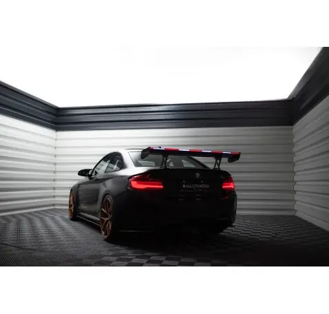 Carbon Spoiler With Internal Brackets Uprights + LED BMW M2 F87 / 2 / 2 M-Pack F22