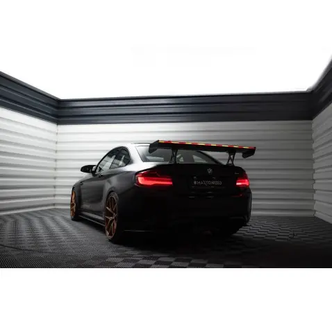 Carbon Spoiler With Internal Brackets Uprights + LED BMW M2 F87 / 2 / 2 M-Pack F22
