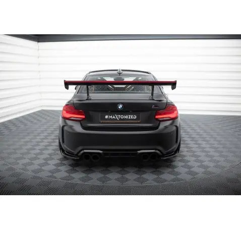 Carbon Spoiler With Internal Brackets Uprights + LED BMW M2 F87 / 2 / 2 M-Pack F22