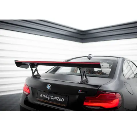 Carbon Spoiler With Internal Brackets Uprights + LED BMW M2 F87 / 2 / 2 M-Pack F22