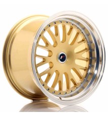 JR Wheels JR10 19x11 ET15-30 Blank Gold w/Machined Lip