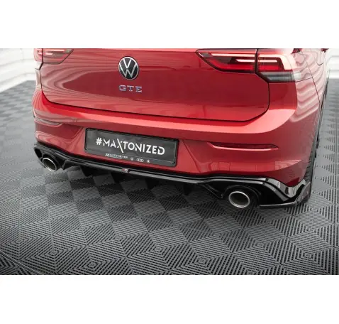 Rajout Du Pare-Chocs Arriere + Faux Pot D'échappement Volkswagen Golf GTE / R-Line Mk8 / Mk8 Facelift