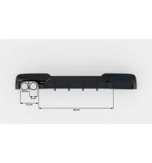 Diffuseur Arrière Complet V.2 BMW 5 M-Pack F10 / F11 ((Version avec double échappement d'un côté)