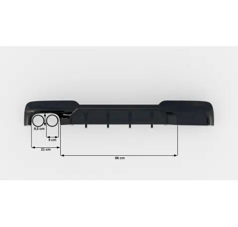 Diffuseur Arrière Complet V.2 BMW 5 M-Pack F10 / F11 ((Version avec double échappement d'un côté)