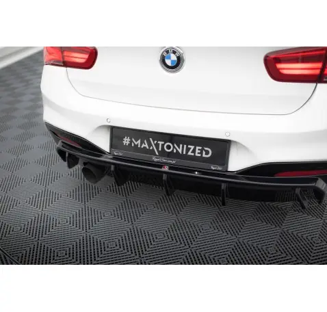 Diffuseur Arrière Complet V.3 BMW 1 M-Pack F20 Facelift (Version avec échappement simple d'un côté)