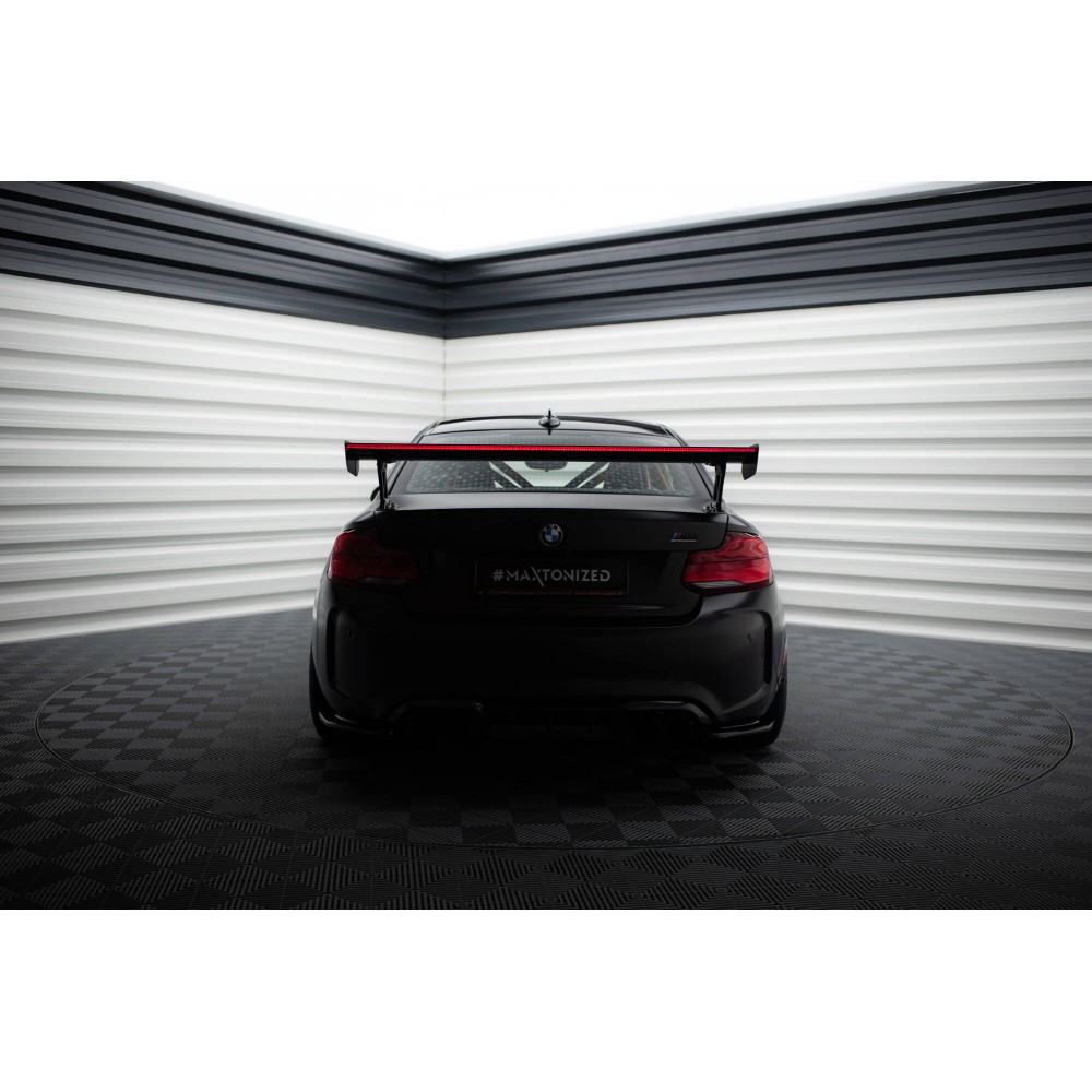 Carbon Spoiler With External Brackets Uprights + LED BMW M2 F87 / 2 / 2 M-Pack F22