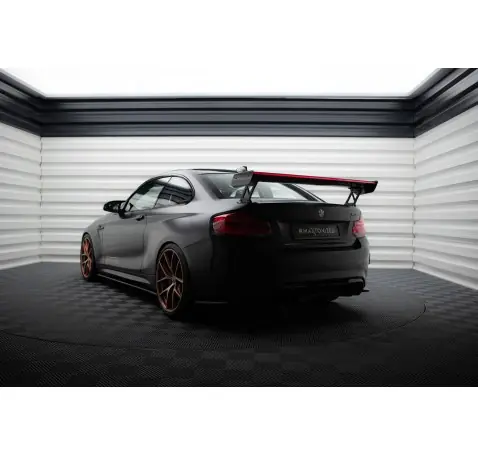 Carbon Spoiler With External Brackets Uprights + LED BMW M2 F87 / 2 / 2 M-Pack F22