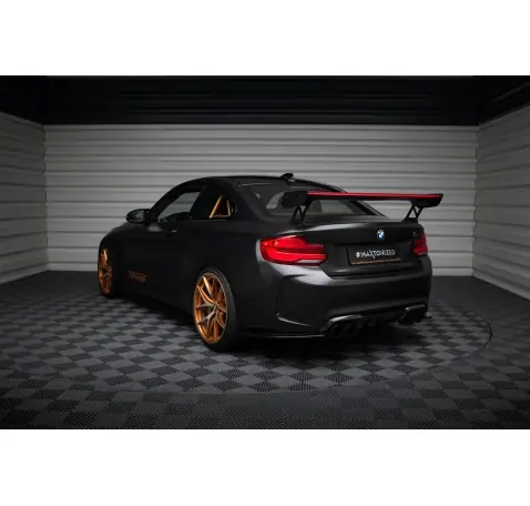 Carbon Spoiler With External Brackets Uprights + LED BMW M2 F87 / 2 / 2 M-Pack F22