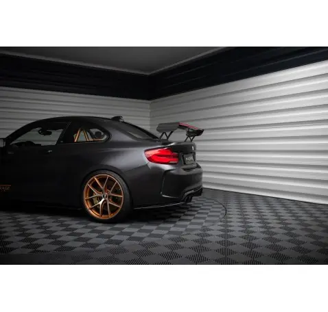 Carbon Spoiler With External Brackets Uprights + LED BMW M2 F87 / 2 / 2 M-Pack F22
