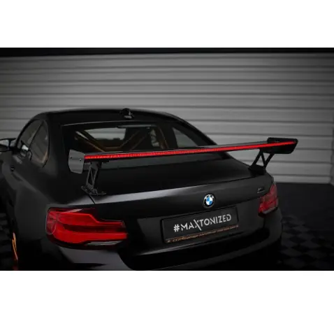Carbon Spoiler With External Brackets Uprights + LED BMW M2 F87 / 2 / 2 M-Pack F22