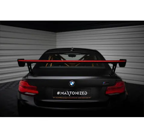 Carbon Spoiler With External Brackets Uprights + LED BMW M2 F87 / 2 / 2 M-Pack F22