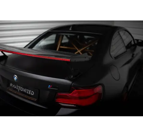 Carbon Spoiler With External Brackets Uprights + LED BMW M2 F87 / 2 / 2 M-Pack F22