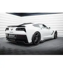 Central Arriere Splitter (avec une barre verticale) Chevrolet Corvette C7