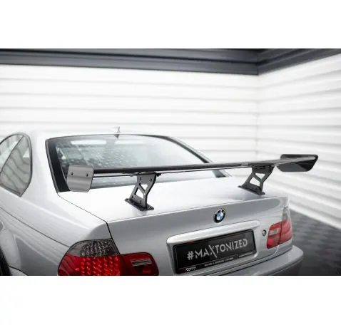 Carbon Spoiler With Internal Brackets Uprights BMW 3 Coupe E46