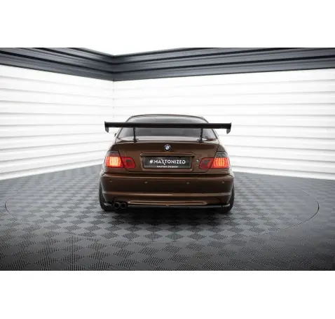 Carbon Spoiler With Internal Brackets Uprights BMW 3 Coupe E46