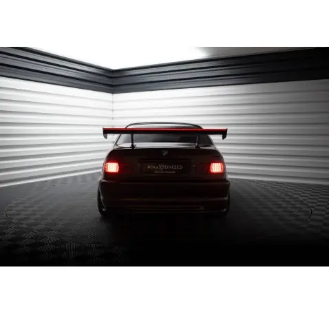 Carbon Spoiler With Internal Brackets Uprights + LED BMW 3 Coupe E46