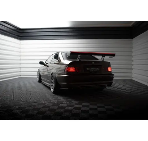 Carbon Spoiler With Internal Brackets Uprights + LED BMW 3 Coupe E46