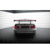 Carbon Spoiler With Internal Brackets Uprights + LED BMW 3 Coupe E46