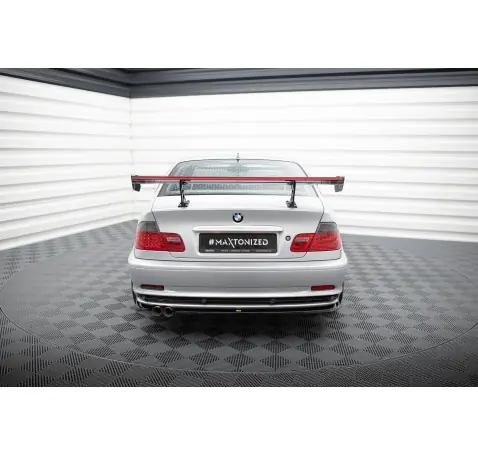 Carbon Spoiler With Internal Brackets Uprights + LED BMW 3 Coupe E46