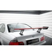 Carbon Spoiler With Internal Brackets Uprights + LED BMW 3 Coupe E46