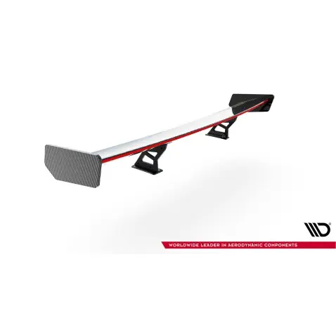 Carbon Spoiler With Internal Brackets Uprights + LED BMW 3 Coupe E46