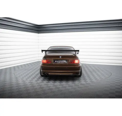 Carbon Spoiler With External Brackets Uprights BMW 3 Coupe E46