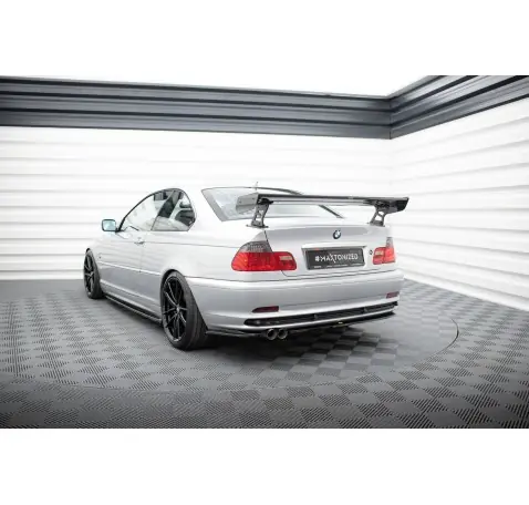 Carbon Spoiler With External Brackets Uprights BMW 3 Coupe E46