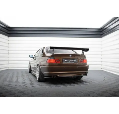 Carbon Spoiler With External Brackets Uprights BMW 3 Coupe E46
