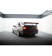 Carbon Spoiler With External Brackets Uprights + LED BMW 3 Coupe E46