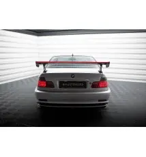 Carbon Spoiler With External Brackets Uprights + LED BMW 3 Coupe E46