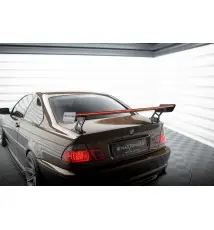 Carbon Spoiler With External Brackets Uprights + LED BMW 3 Coupe E46