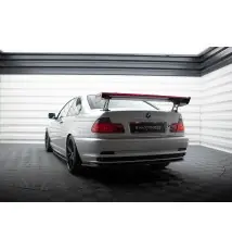 Carbon Spoiler With External Brackets Uprights + LED BMW 3 Coupe E46