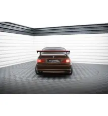 Carbon Spoiler With External Brackets Uprights + LED BMW 3 Coupe E46