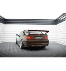 Carbon Spoiler With External Brackets Uprights + LED BMW 3 Coupe E46