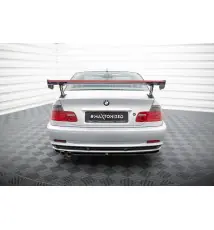 Carbon Spoiler With External Brackets Uprights + LED BMW 3 Coupe E46