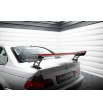 Carbon Spoiler With External Brackets Uprights + LED BMW 3 Coupe E46