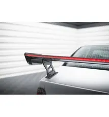 Carbon Spoiler With External Brackets Uprights + LED BMW 3 Coupe E46