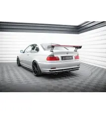 Carbon Spoiler With External Brackets Uprights + LED BMW 3 Coupe E46