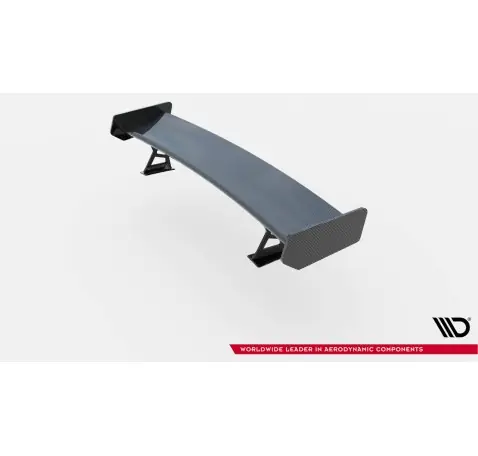 Carbon Spoiler With External Brackets Uprights + LED BMW 3 Coupe E46